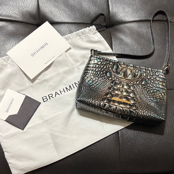 NWT Brahmin Lorelei Agate Melbourne Shoulder Bag w/ Dust Bag & Card - Picture 1 of 6